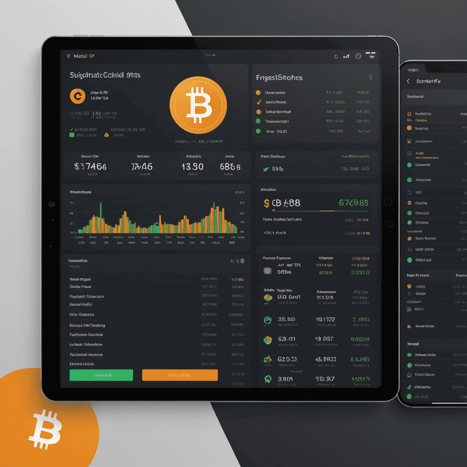 A comprehensive portfolio tracking interface displaying various cryptocurrencies, their performance, and overall portfolio value